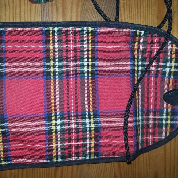 Pretty plaid bag with matching change purse - Picture 6 of 6